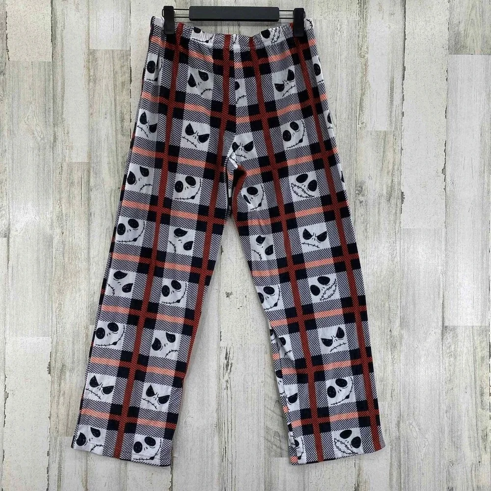 Disney Nightmare Before Christmas Pajama Pants Womens Medium White Drawstring - Picture 7 of 7